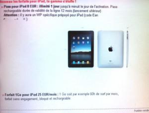 Bientôt deux nouvelles offres iPad 3G chez Orange ?