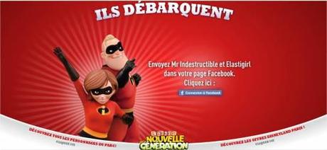 Facebook Connect pour les nouveaux héros de Disneyland Paris