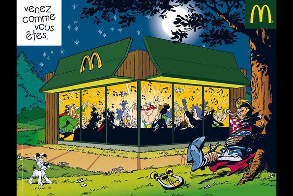 La campagne publicitaire de McDonald's en 2010.