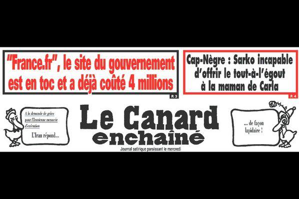 Photo : Canard enchainé 18/09