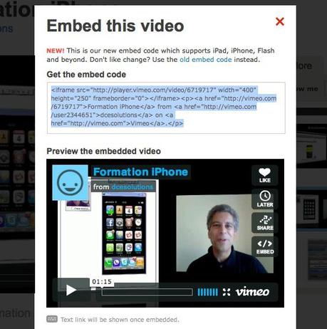vimeo html5 Viméo lance un lecteur vidéo universel [HTML 5]
