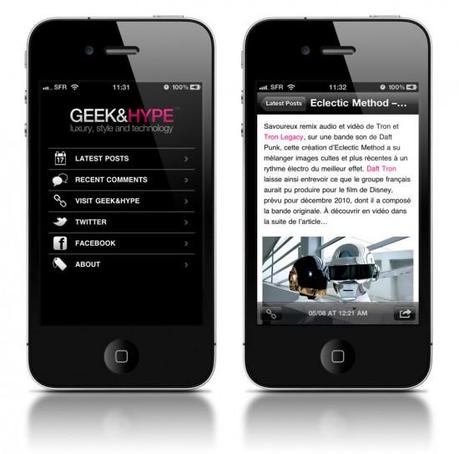 Image geekandhype iphone app 550x543   Geek&Hype for iPhone