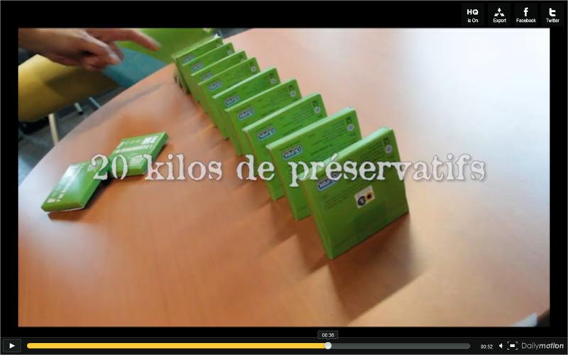 20 kg de préservatifs