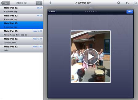 SwirlyMessage – Envoyer des SMS et MMS avec son iPad 3G