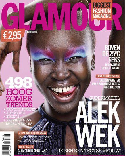 COVER I LOVE : Alek Wek pour le GLAMOUR  Allemand