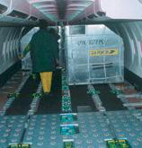 Europe Airpost - intérieur d'un avion cargo
