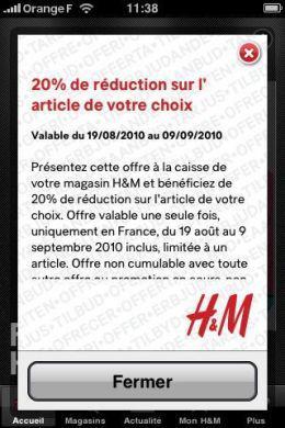 L’option cachée de l’appli H