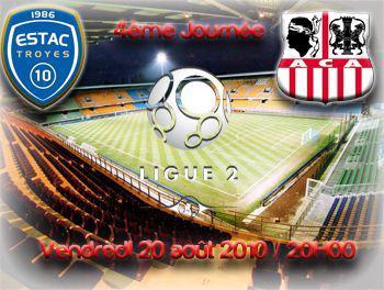 4ème journée de L2 : Troyes / AC Ajaccio ce soir à 20h.