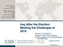 Irak : une guerre qui n'est pas gagnée