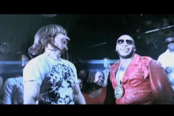 Photo : David Guetta et Flo Rida dans le clip 