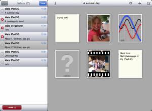 SwirlyMessage : envoyez et recevez des SMS/MMS avec votre iPad 3G
