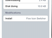 Five Icon Switcher icônes dans multitâche