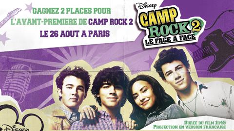 Camp Rock 2 Le Face à Face ... les dernières places à gagner