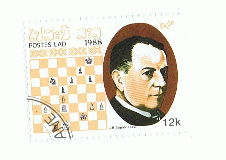 Les grands champions du jeu d'échecs en timbres