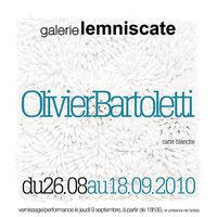 Exposition Olivier Bartoletti à la Galerie Lemniscate