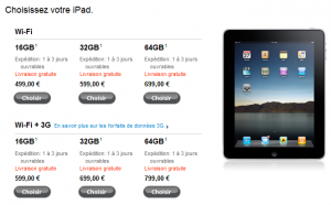 Encore plus d’iPad sur l’Apple Store