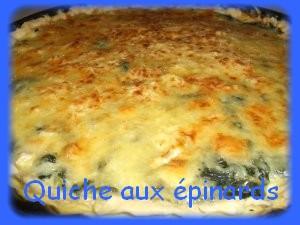 quiche aux épinards