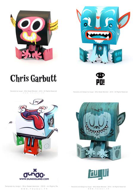 Paper toys Billy Sweet Monster by Tougui