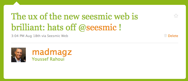 Service client Twitter Seesmic 1