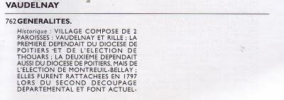 ..LE VAUDELNAY.  le Blog Puy Notre Dame a l'honneur de me...