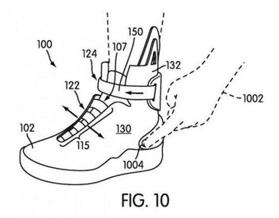 Nike a déposé des brevets pour un système de laçage automatique.