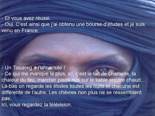 touareg dans le texte et en musique aussi