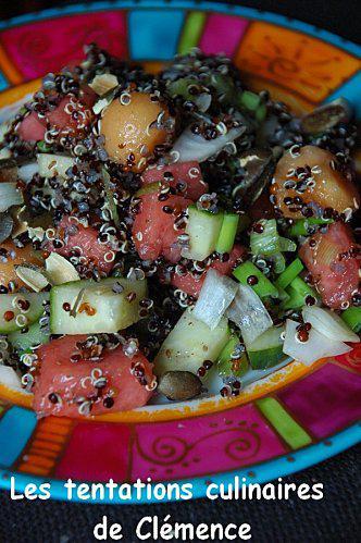 salade de quinoa aux fruits graines de courge