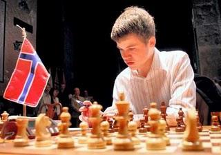 Echecs en Norvège : Magnus Carlsen - photo José Mendez