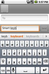 SmarthKeyboard avec comme thème celui d'un iPhone