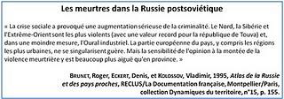 Les territoires de la criminalité en Russie (1) : quelques documents et quelques notes