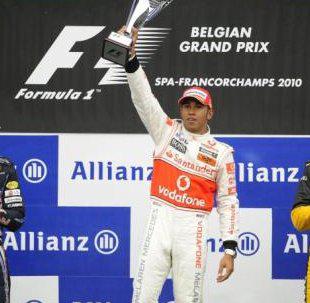 Hamilton remporte le grand prix de Belgique a Spa