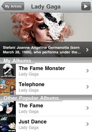 My Artists : toutes les infos sur vos artistes préférés