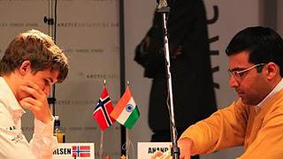 Echecs en Norvège : Carlsen et Anand - photo Roar Halten/NRK