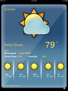 Easy-Weather : une appli pour consulter gratuitement la météo sur iPad