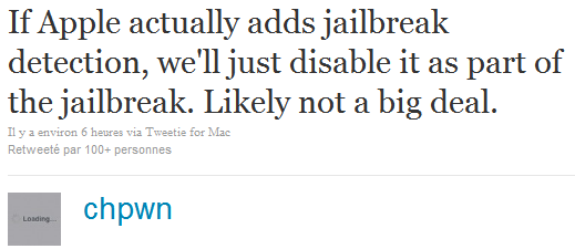 Apple : Vers un blocage du jailbreak ?