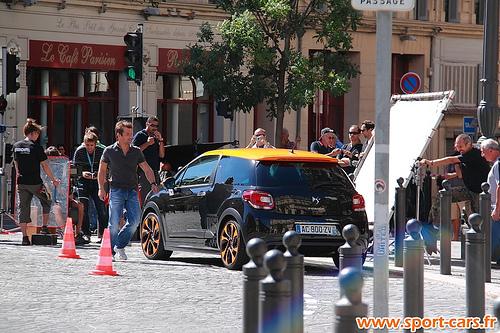 Pub ! Loeb en tournage avec la DS3 R