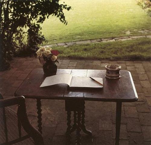 darksilenceinsuburbia:

Virginia Woolf’s Desk by Giséle...