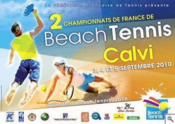 2èmes Championnats de France de Beach Tennis ce vendredi et ce week-end à Calvi.