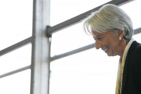 Christine Lagarde aux universités d'été du Medef, le 27 août 2008 (Audrey Cerdan/Rue89).