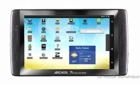 Archos 70 Internet Tablet, une tablette de 7 pouces sous Android
