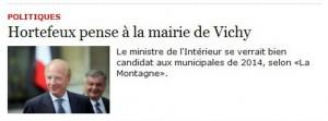 Hortefeux maire de Vichy