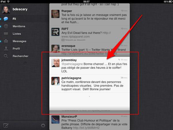 twitter ipad Twitter pour iPad, le contenu avant tout
