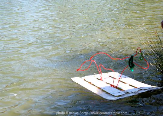 ecoradeau renard enrhumé créé par les filles de l'école daumesnil- biodiversité artistique et pédagogique par Paris Label