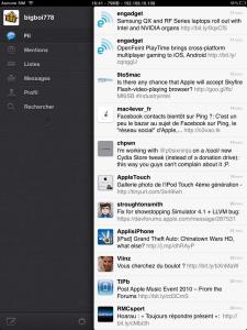Twitter, le client officiel désormais pour iPad!