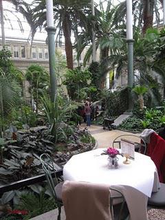 Brunch dans le jardin d'hiver