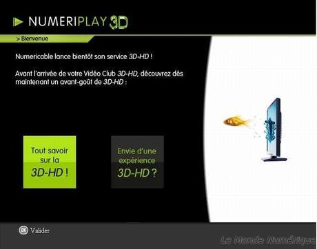 Numericable lance sa première chaine pilote en 3D
