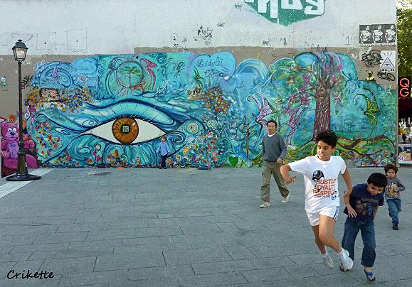 Graffiti Leidyli canal st Martin