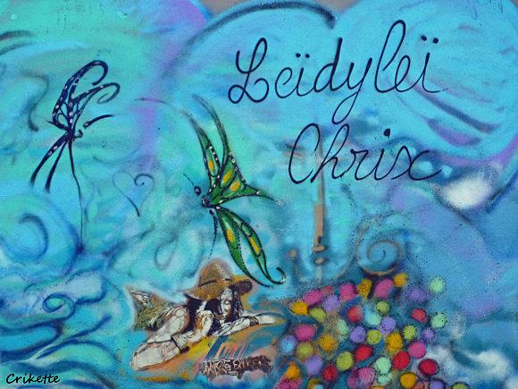 Graffiti Leidyli canal st Martin 4