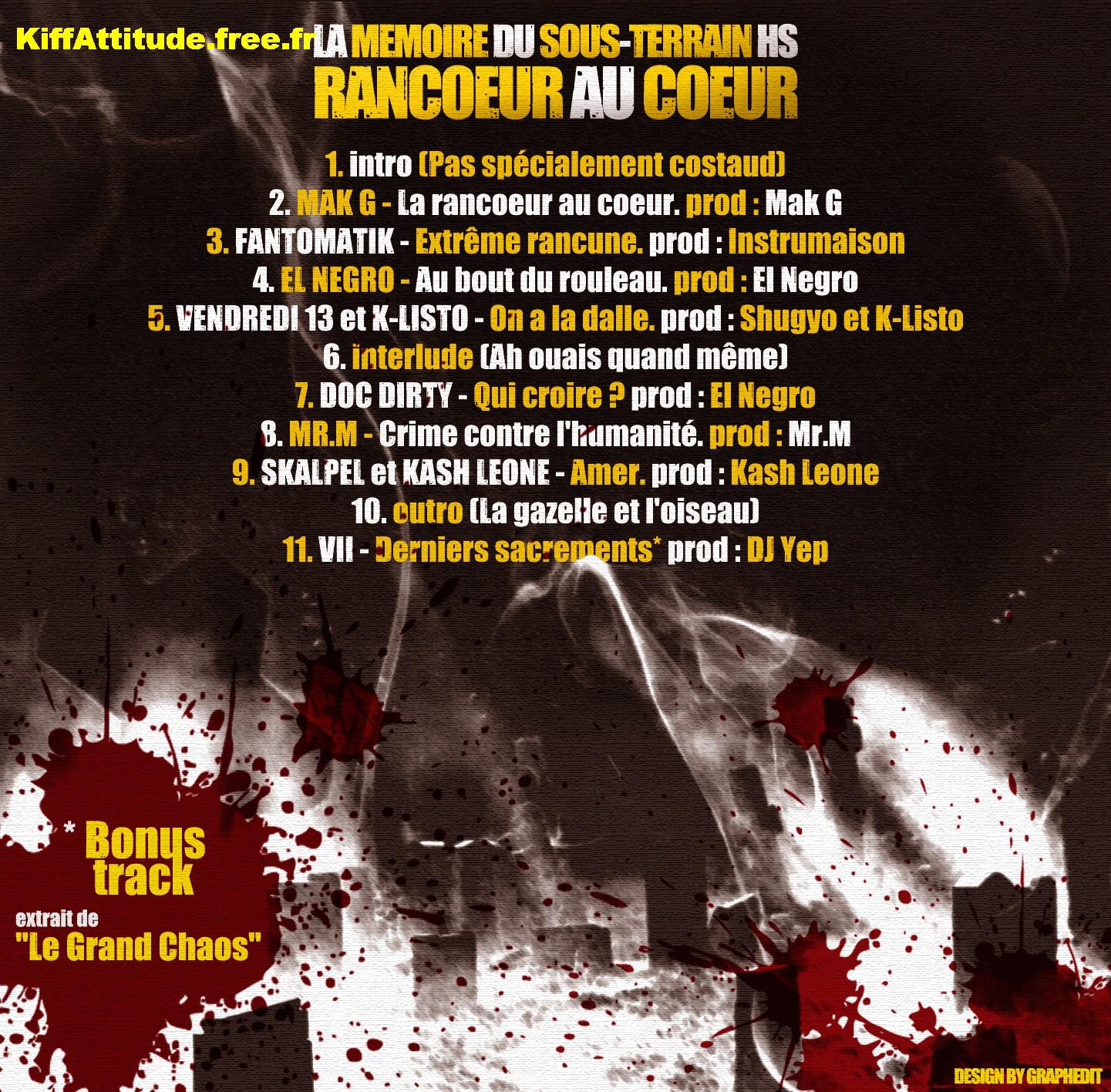 {FreeTape} Kifrao – La memoire du sous-terrain – Rancoeur au coeur {Telecharge|Ecoute}