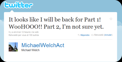 Michael Welch confirme sa présence dans Breaking Dawn 1